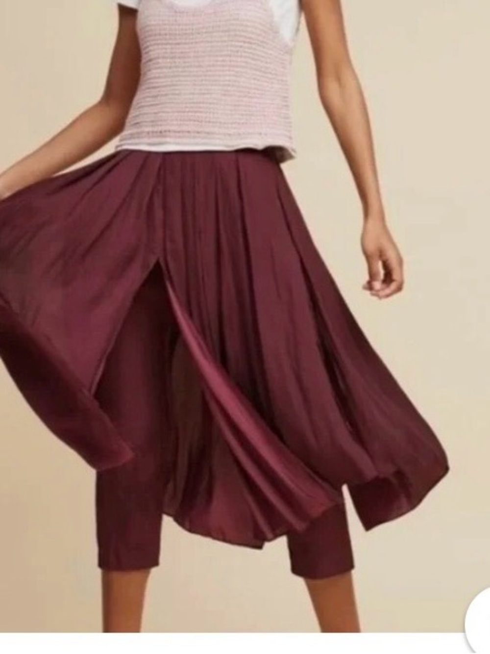 Anthropologie HD in Paris Morena skirted pants  in Plum